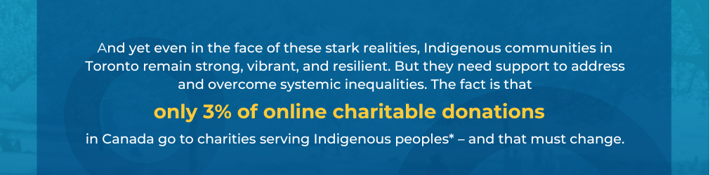 Lack of Charitable Donations to Indigenous Organizations